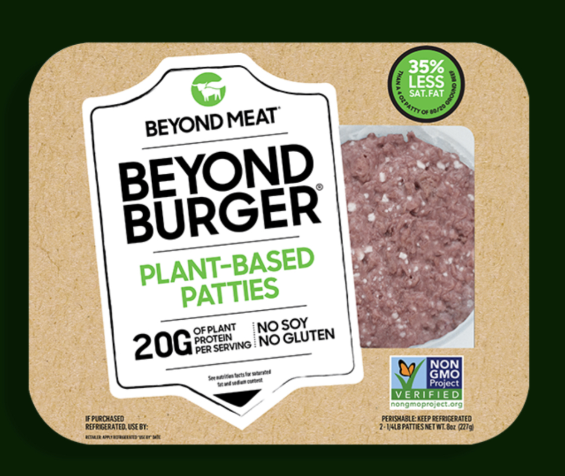 BEYOND MEAT Burger Patties Vegan Plant Based, Pack of 2 - Non-GMO,  Soy-free, Gluten-free